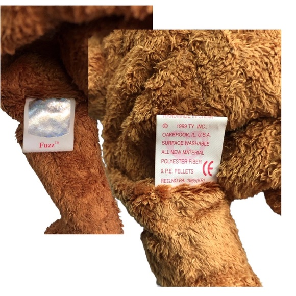 Lot of Beanie Babies Checkers, Curly, and Fuzz - Picture 9 of 11